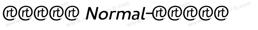 红旗旗妙体 Normal字体转换